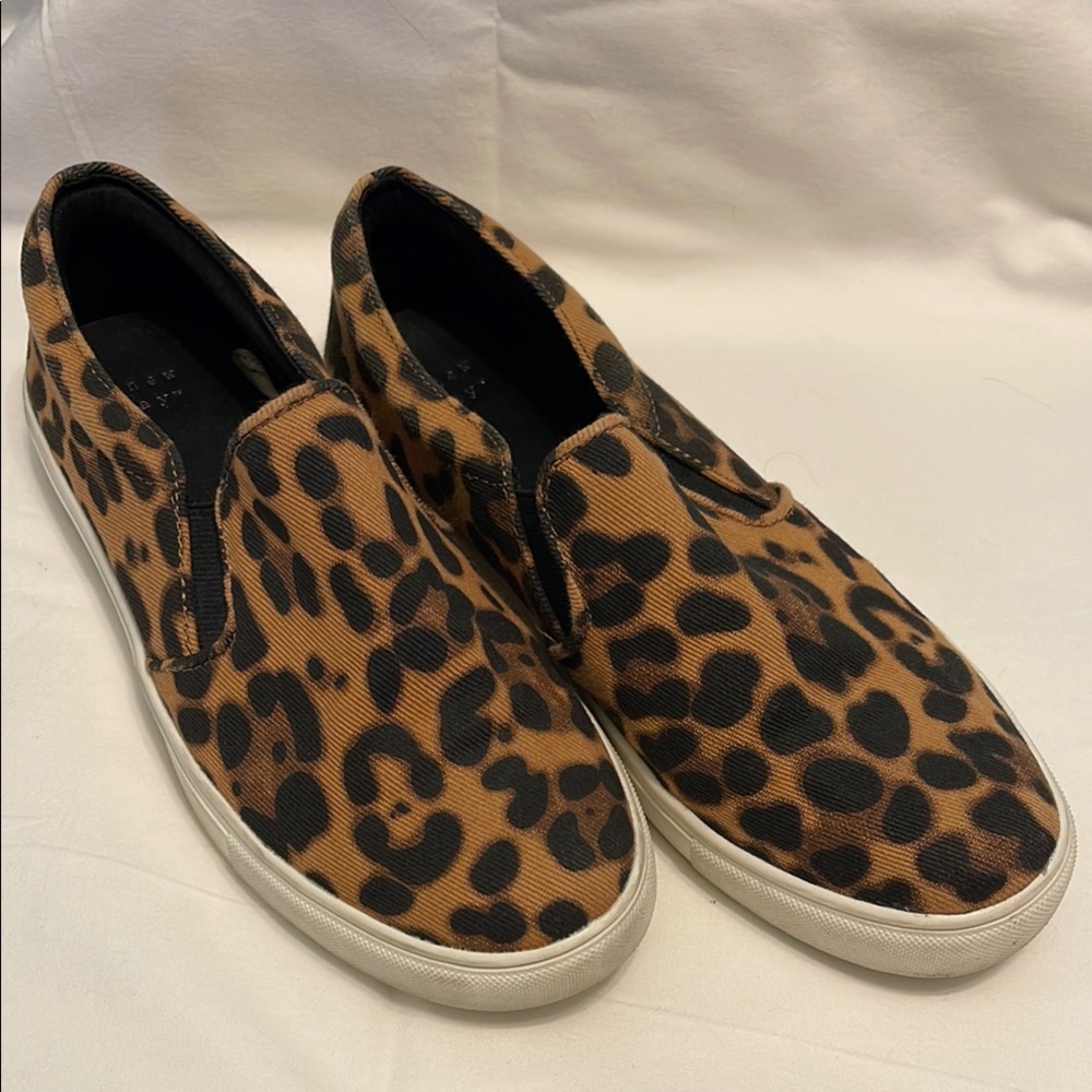 Leopard Print Slip-On Sneakers